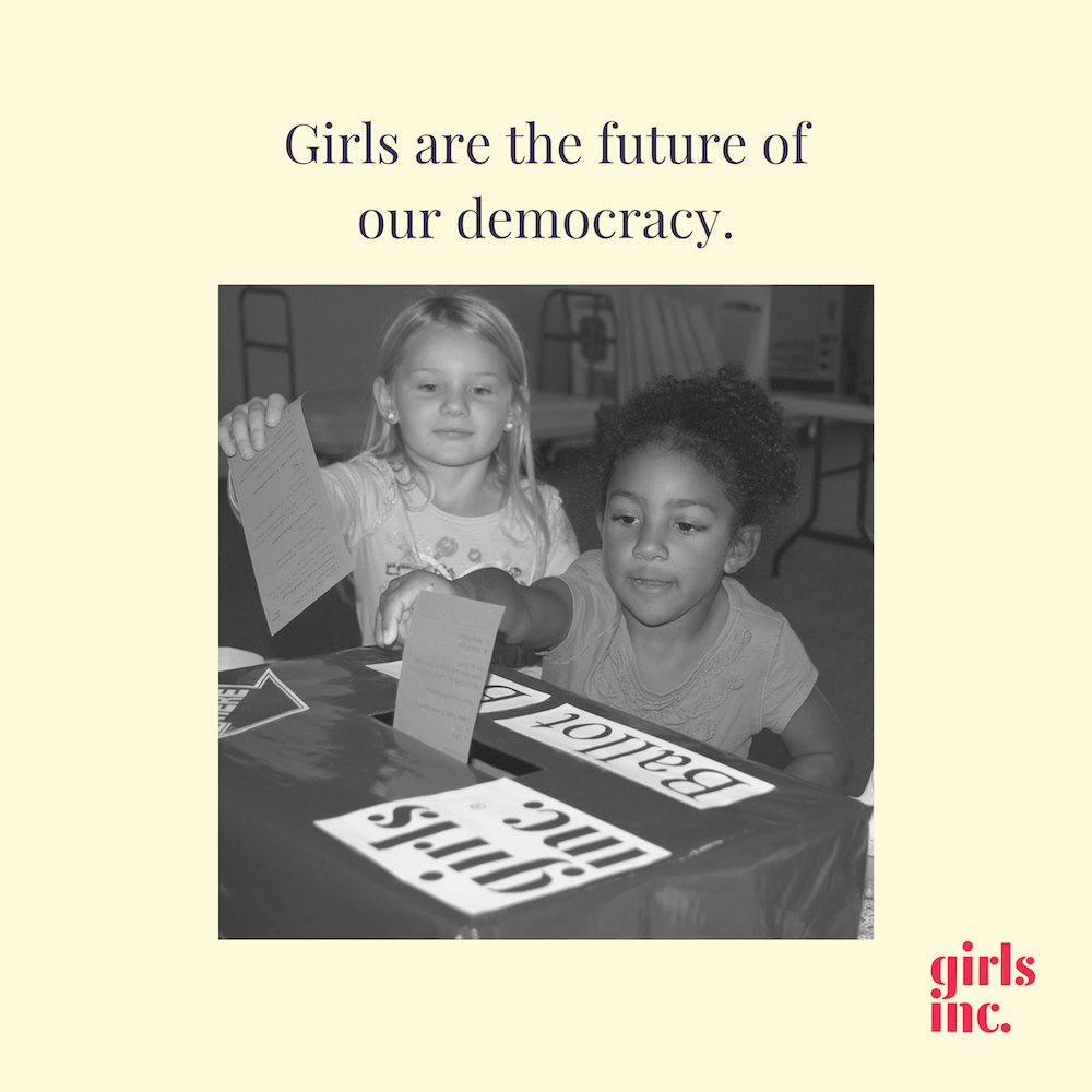 She Votes exploring voting and civic engagement with girls